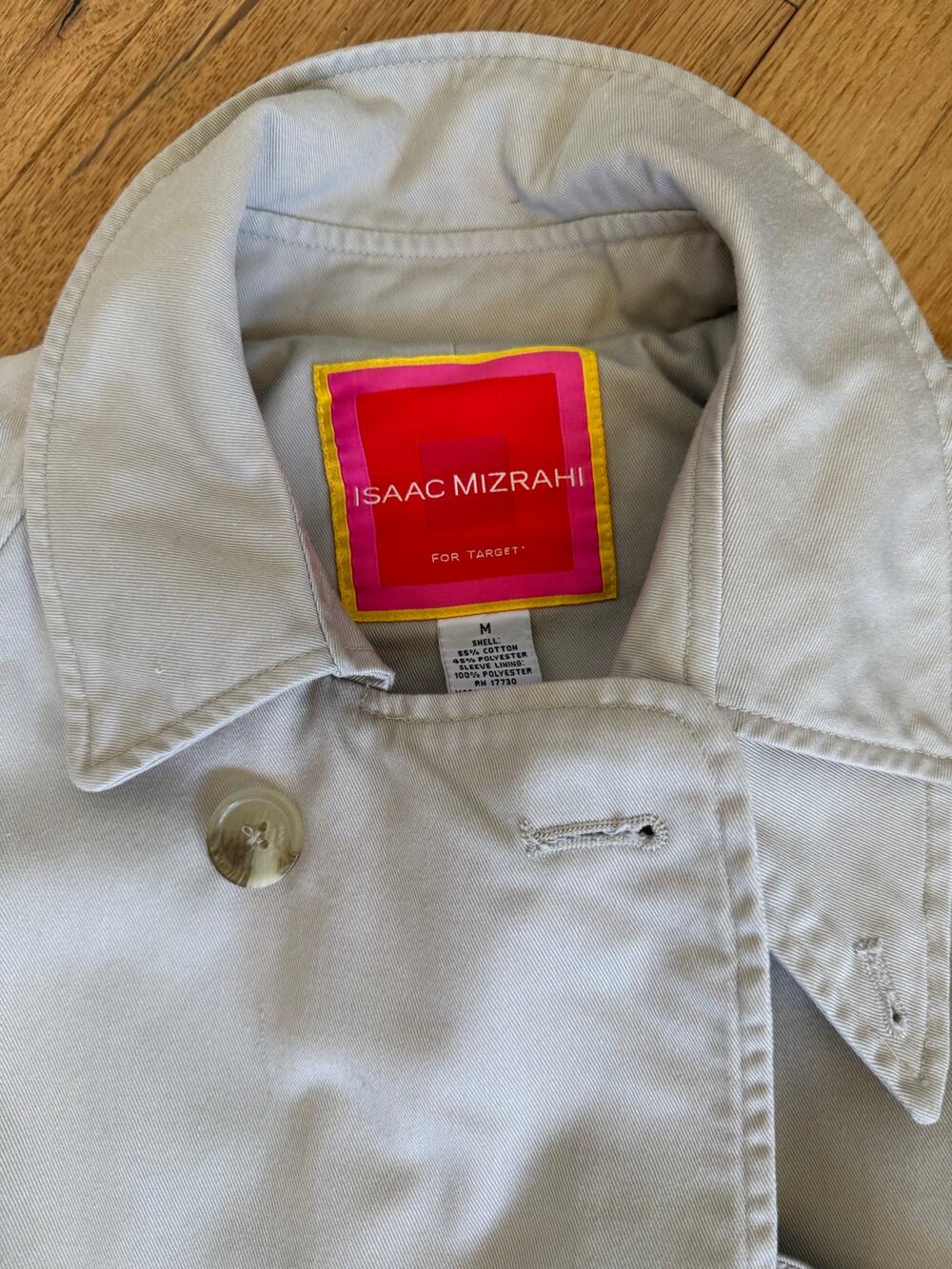Vintage Isaac Mizrahi for Target Trench Coat Women’s Medium EUC